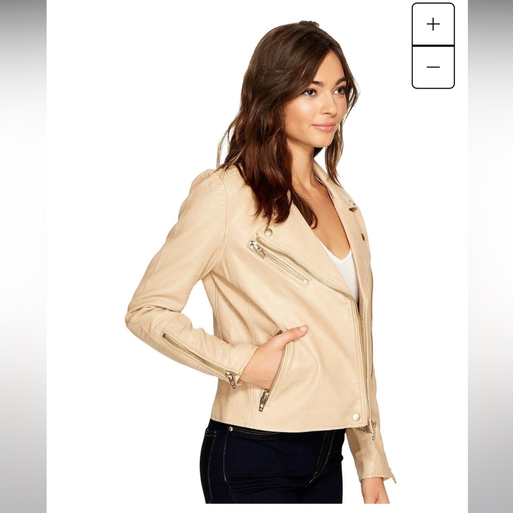 NWT Blank NYC Faux Leather Moto Jacket Size Small - Picture 3 of 15